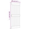 vidaXL Sliding Door with Hardware Set 80x210 cm Solid Wood Pine
