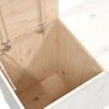 vidaXL Laundry Box White 88.5x44x66 cm Solid Wood Pine