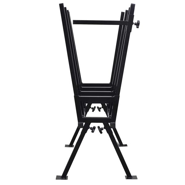 Black Powder-Coated Saw Horse for Woodworking