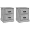 vidaXL Bedside Cabinets 2 pcs Concrete Grey 39x39x47.5 cm
