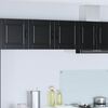 vidaXL Kitchen Cabinet with Door Black 80 x 31 x 40 cm Engineered Wood