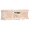 vidaXL TV Cabinet White 120x30x40 cm Solid Mango Wood