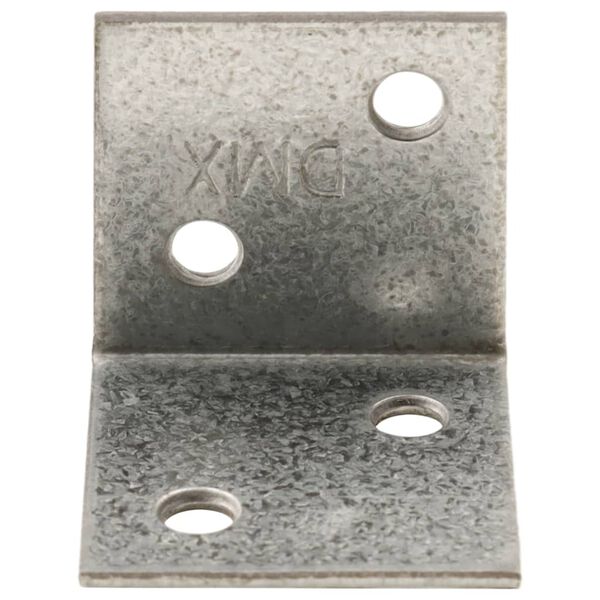 vidaXL Angle Brackets 150 pcs 2 mm 30x25x30 mm Galvanised Steel