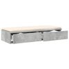 vidaXL Bed Drawers Concrete Grey 90 x 36.5 x 16.5 cm Engineered Wood