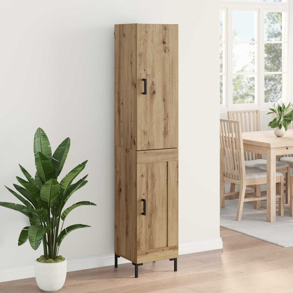 vidaXL Highboard Artisan Oak 69.5 x 34 x 180 cm Engineered Wood