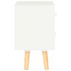 vidaXL Bedside Cabinets 2 pcs White 40x30x50 cm Solid Pinewood