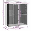 vidaXL Bird Cage Anthracite 215 x 110 x 247 cm Galvanised steel