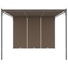 vidaXL Garden Gazebo with Side Curtain 4x3x2.25 m Taupe