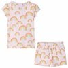 Kids' Pyjamas with Short Sleeves Soft Pink 104