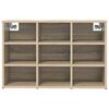 vidaXL Shoe Cabinet Sonoma Oak 77.5 x 30 x 51 cm Engineered Wood