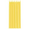 vidaXL Voile Curtains with Loops 2 pcs Yellow 140x260 cm