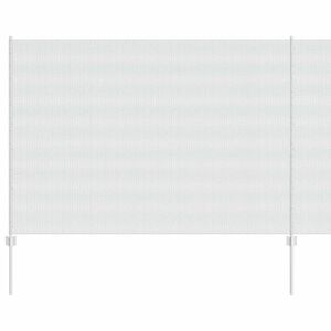 vidaXL Fence with Post Silver