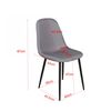 Venture Home Dining Chairs 2 pcs Polar Polyester Grey and Natural