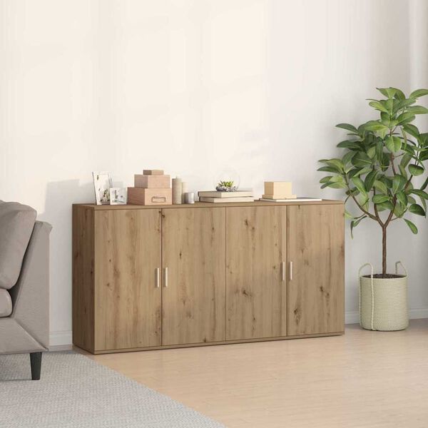 vidaXL Sideboard 2 pcs Artisan Oak 79 x 38 x 80 cm Engineered Wood
