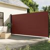 vidaXL Retractable Side Awning Brown 220x300 cm