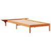 vidaXL Bed Frame with Side Tables Wax Brown 100 x 210 cm