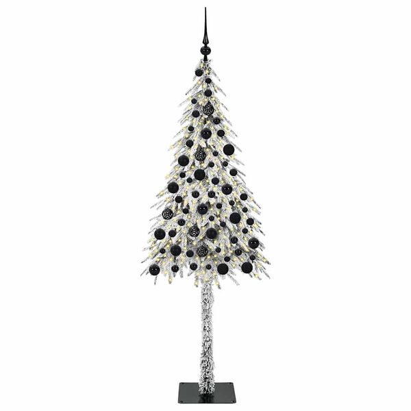 vidaXL Christmas Tree with 300 LEDs White 180 cm PE and Steel