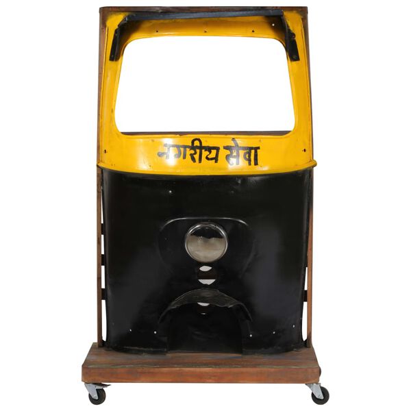 vidaXL Rickshaw Wine Cabinet 100x60x172 cm Solid Reclaimed Wood