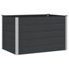 vidaXL Garden Raised Bed Black 150 x 100 x 91 cm alu.
