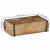 vidaXL Tray with Storage Brown 30 x 15 x 9 cm Solid Reclaim Wood