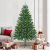 vidaXL Christmas Tree with 300 LEDs with Stand Green 210 cm PE