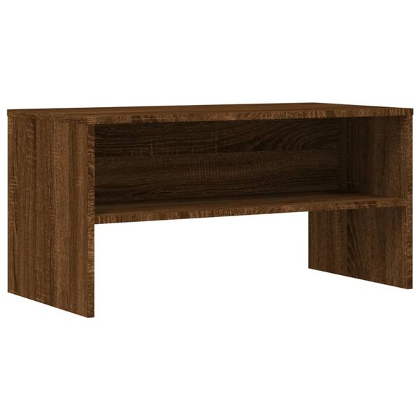 vidaXL TV Cabinet Brown Oak 80x40x40 cm Engineered Wood