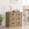 vidaXL Sideboard Artisan Oak 70 x 35.5 x 67.5 cm Engineered Wood