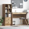 vidaXL Desk with Drawer 2 pcs Artisan Oak