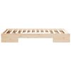 vidaXL Floor Bed Frame with Storage Brown 80 x 200 cm Solid pine wood