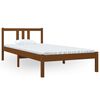 vidaXL Bed Frame without Mattress Honey Brown Solid Wood 90x200 cm
