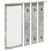 vidaXL Wall-Mounted Coat Rack Wall-Mounted Concrete grey