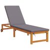 vidaXL Sun Lounger 2 pcs Brown 35 x 35 x 34cm Solid Acacia wood