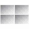 vidaXL Stair Tread 4 pcs 60 x 40 cm Silver Aluminium Rectangular