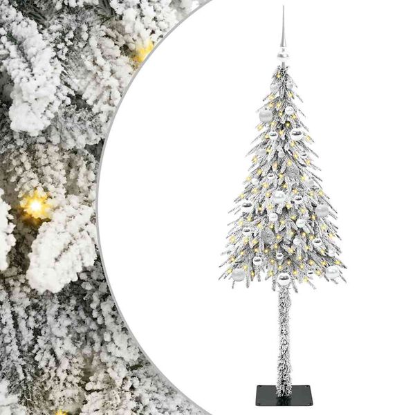 vidaXL Christmas Tree with 150 LEDs White 150 cm PE and Steel