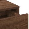 vidaXL Dressing Table Brown Oak 50 x 41 x 140 cm Engineered Wood