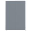 vidaXL Wheelie Bin Storage for 6 Bins Grey 414x79x117 cm Steel