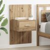 vidaXL Bedside Cabinet with Drawer 2 pcs Artisan Oak 50 x 32.5 x 80cm