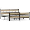 vidaXL Metal Bed Frame without Mattress Sonoma Oak 183x213 cm