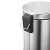 EKO Pedal Bin Classic 5 L Matte Silver