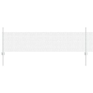 vidaXL Fence with Post Silver 0.5 x 25 m Steel