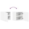 vidaXL Hanging Cabinet 2 pcs White 40 x 31 x 40 cm Engineered Wood