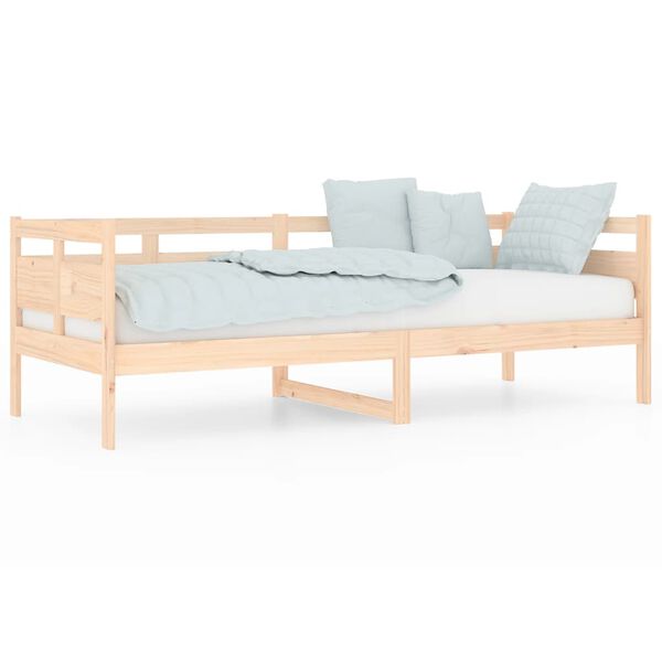 vidaXL Day Bed without Mattress Solid Wood Pine 80x200 cm
