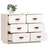 vidaXL Sideboard White 100x40x75 cm Solid Wood Pine