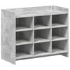 vidaXL Shoe Cabinet Concrete Grey 85 x 39.5 x 70 cm Engineered Wood