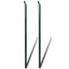 vidaXL Chain Link Fence with Posts Steel 1.5x25 m Green
