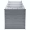 vidaXL Garden Raised Bed Galvanised Steel 320x80x77 cm Grey
