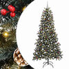 vidaXL Artificial Christmas Tree with 300 LEDs with Stand Green 240 cm