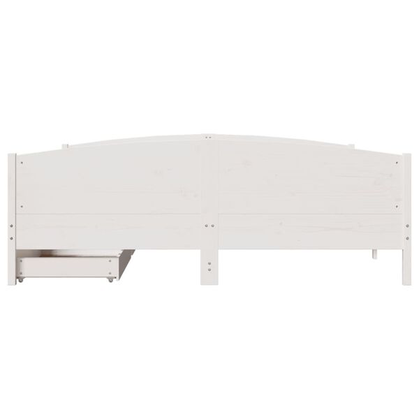 vidaXL Bed Frame without Mattress White 160x200 cm Solid Wood Pine