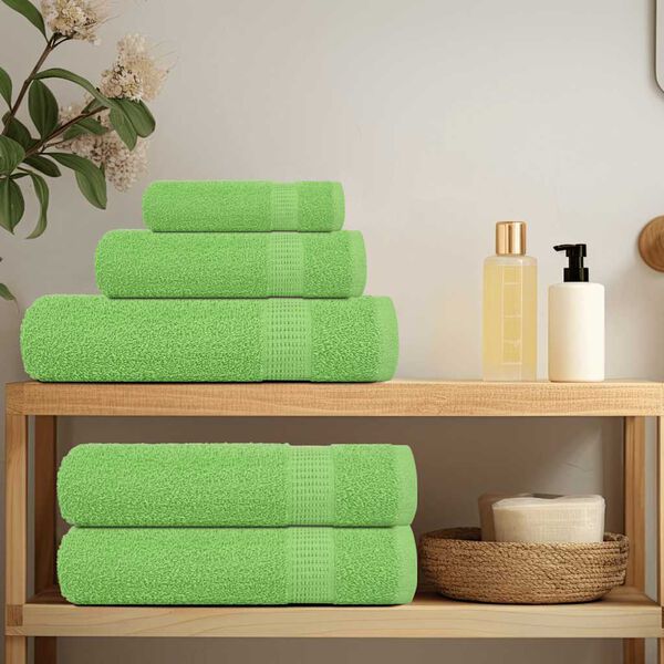 vidaXL Shower Towels "FROGN" 4 pcs Apple Green 70x140 cm 360 gsm