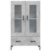 vidaXL Highboard Concrete Grey 69.5x31x115 cm Engineered Wood